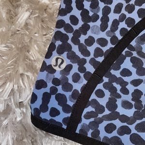 Purple and Black Printed Lulu Shorts